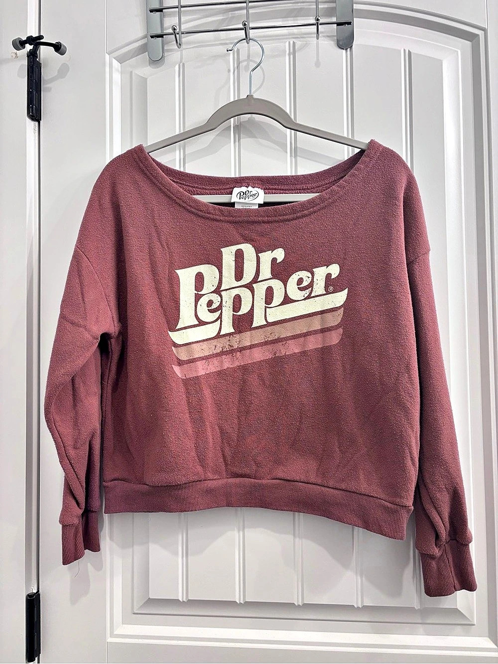 Dr Pepper Graphic Sweatshirt in Purple Size Small Like New